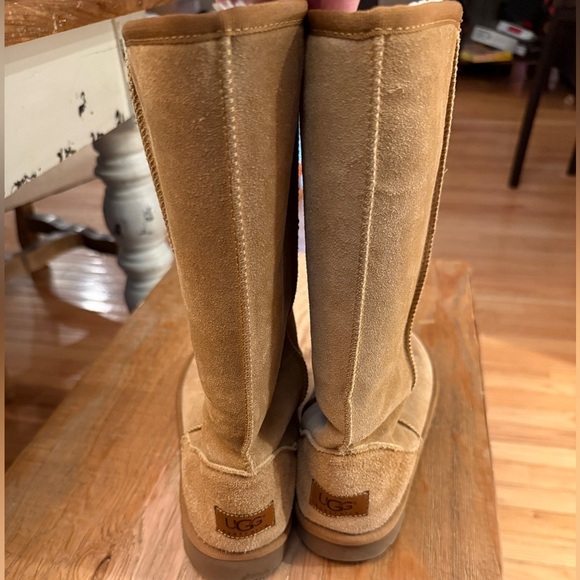 UGG Classic Tall Beige Suede Boots - Picture 1 of 10